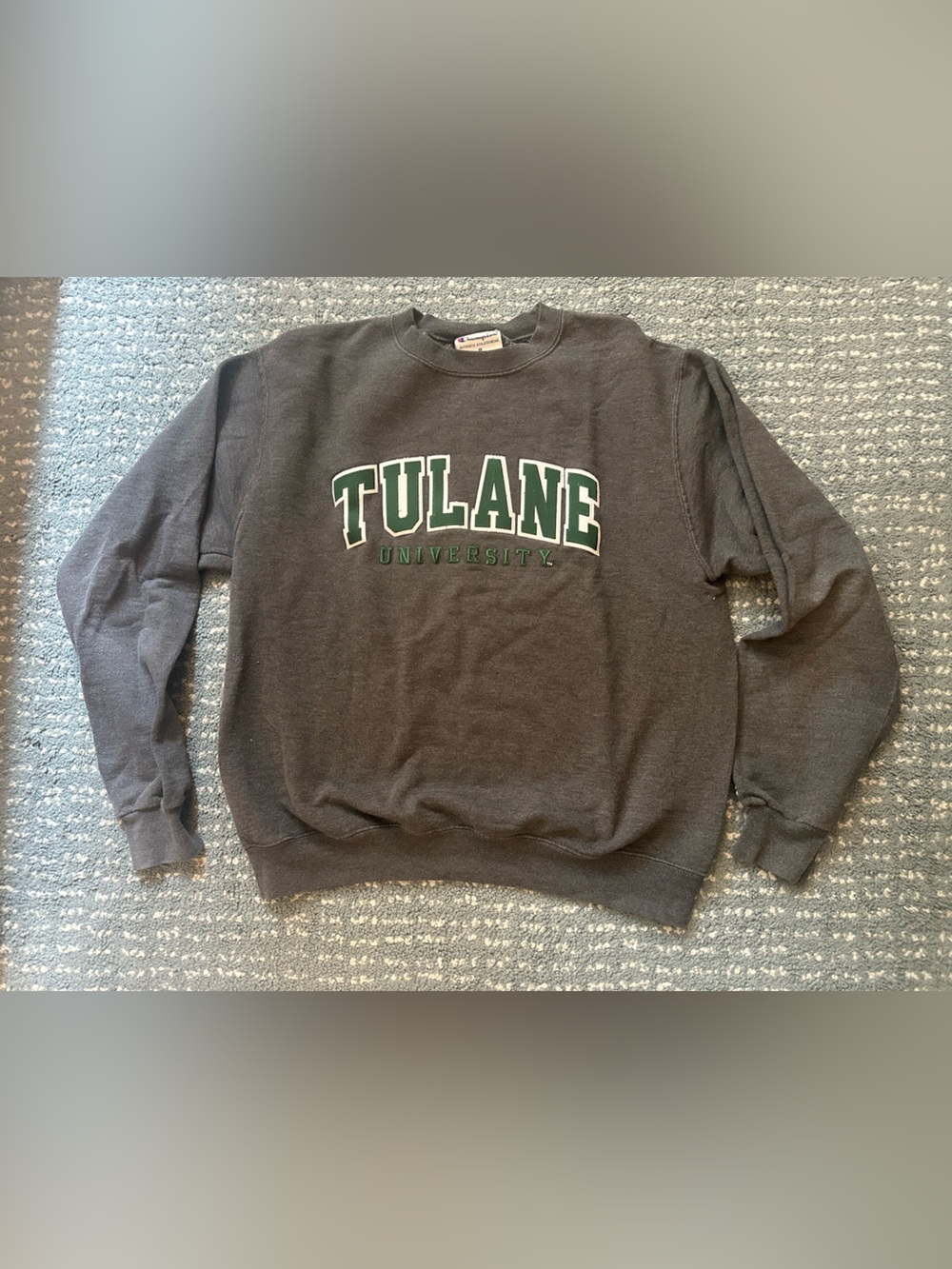Tulane University Gray Crewneck Sweatshirt